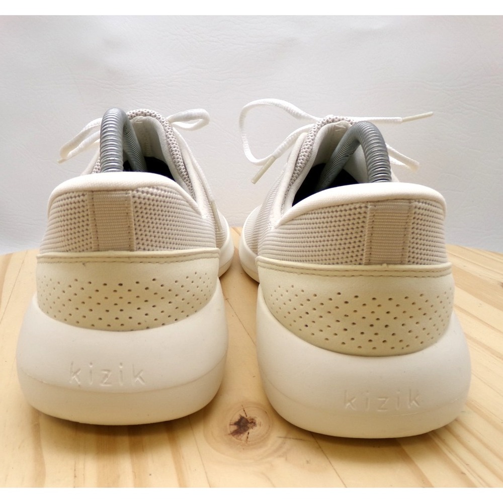 Kizik Madrid Knit Shoes Unisex Mens 8 Womens 9.5 Off White Hands Free Sneakers - Picture 4 of 7